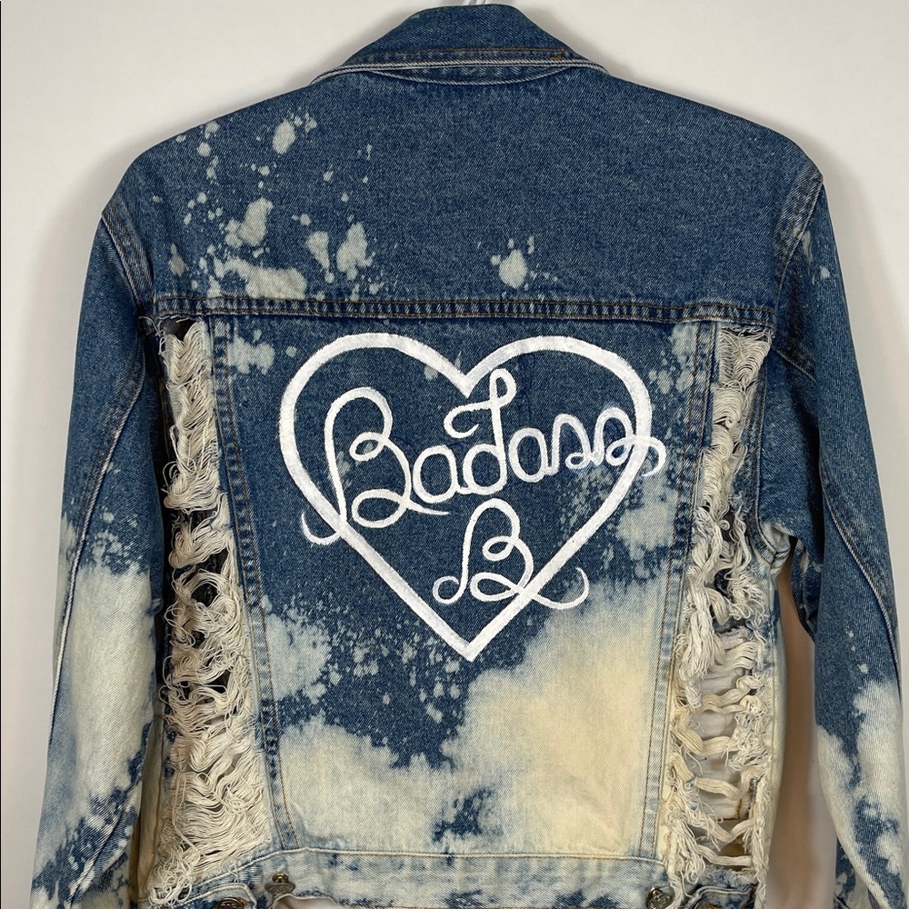 Distressed Denim Jacket - Picture 6 of 7